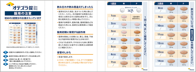 アプレミラスト オテズラ